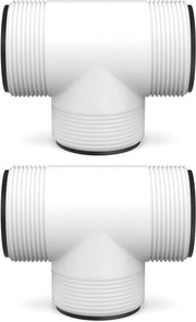 2 pezzi 1,5 pollici connettore T per piscina - sostituzione adatta per Intex & Coleman - compatibile con pompa filtro, sistema cloro/sales.