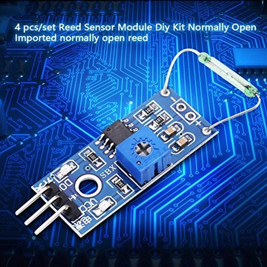 Set di 4 sensori Reed normalmente aperti modulo schermo magnetico kit per sensori Reed