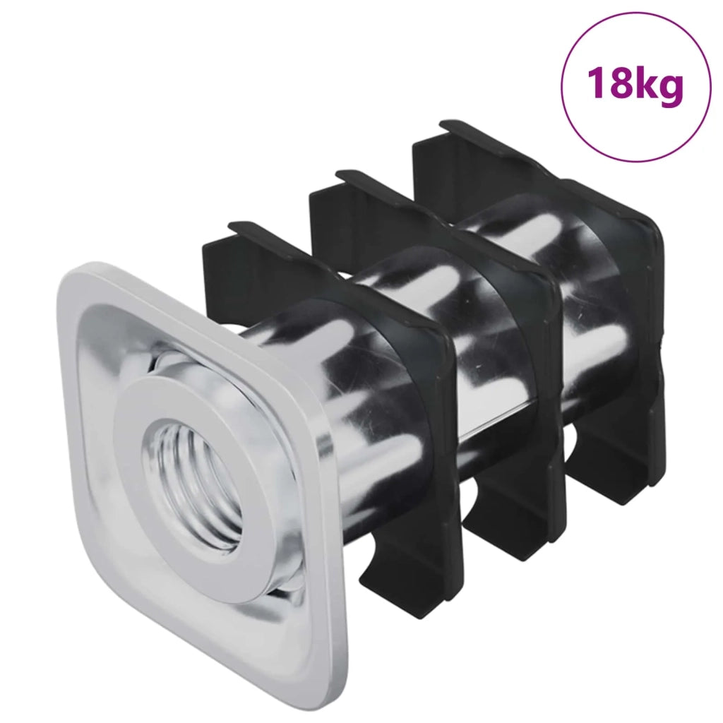 Inserto per tubo filettato 1818 pcs Nero e Argento 864852