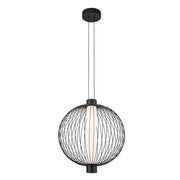 Lampada a sospensione Kyoto Ø43 nera LED 32W Milagro