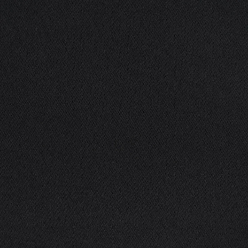 Tende Blackout con Anelli 2 pcs Nero 225 x 140 cm Poliestere 4107430