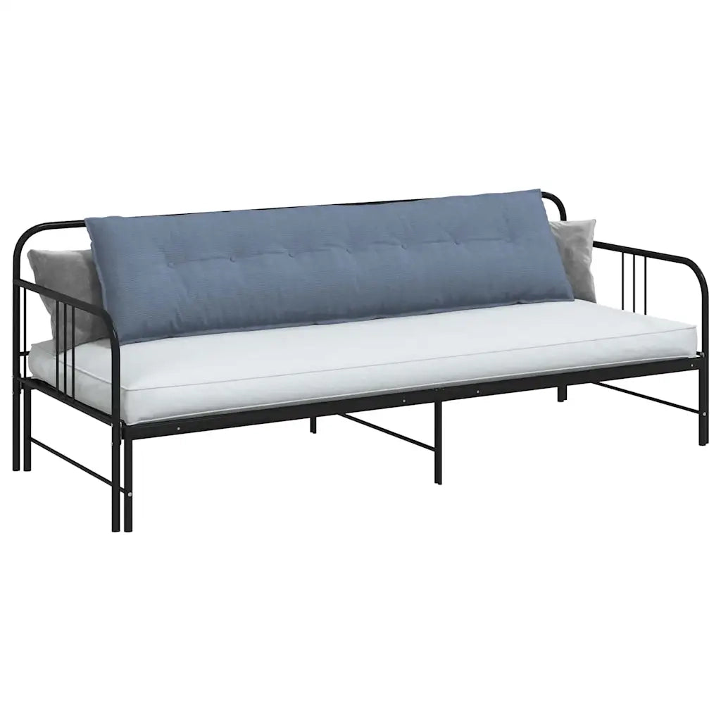 Cuscino per Schiena Blu 200 x 50 cm Tessuto in Cords 42014997