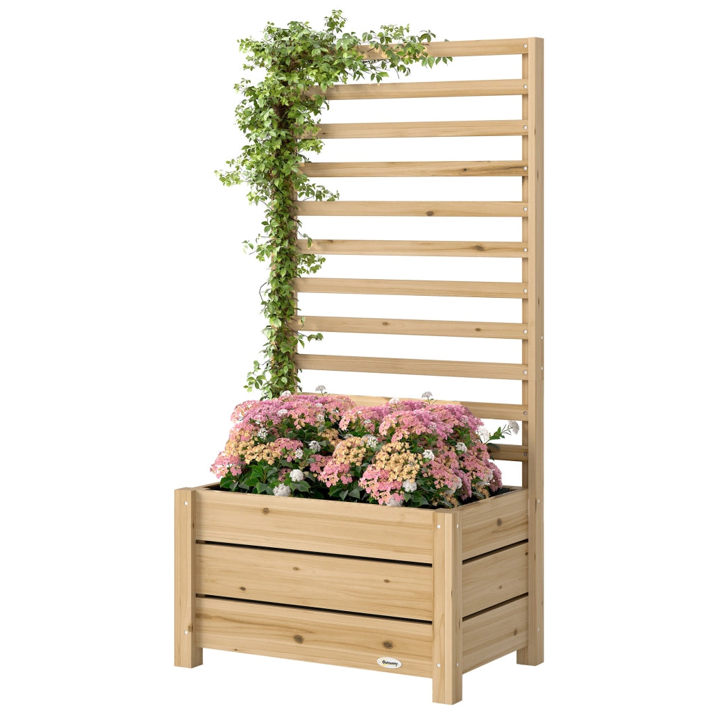 Hochbeet con graticcio in legno ¨C Minimal ¨C 60x39x120 cm