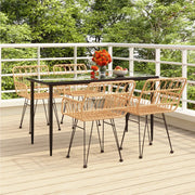 Set da Pranzo da Giardino 5 pz in Polyrattan 3157847