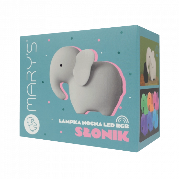 Mary's Lampada notte bimbi Elefante RGBW con telecomando