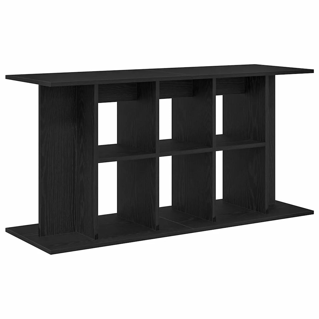 Supporto per acquario in rovere nero 120x40x60 cm in legno ingegnerizzato 862151