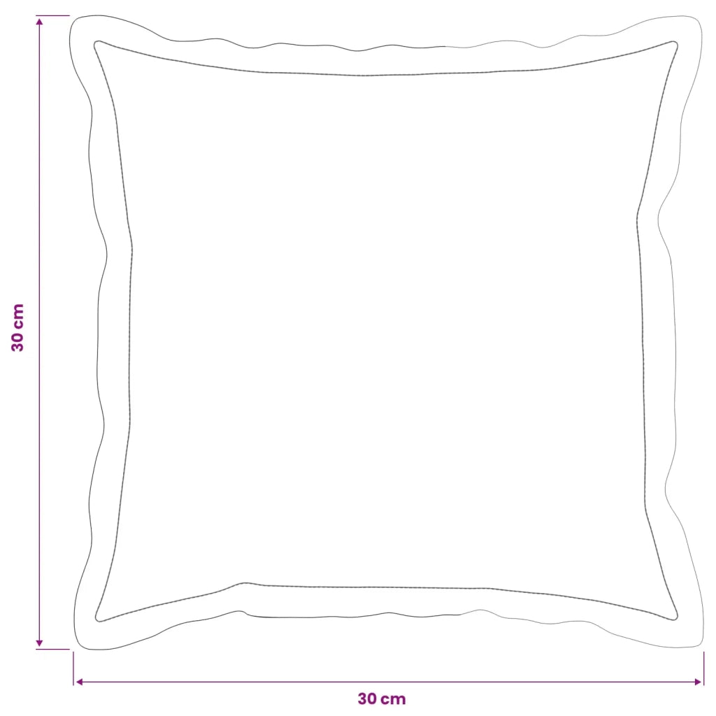 Federa 2 pcs HOUTEN Nero 30 x 30 cm Velluto 915775