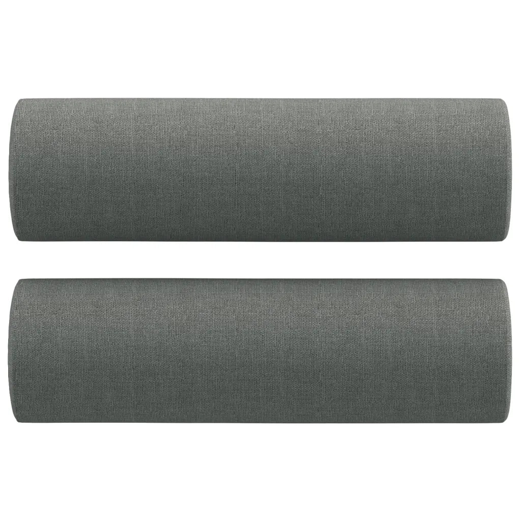 Divano a 3 Posti con Cuscini-Sofa 3 Posti con Cuscini Grigio Scuro 180 cm in Tessuto 178660