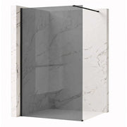 Parete Doccia Rea Flexi Grey / Black 80