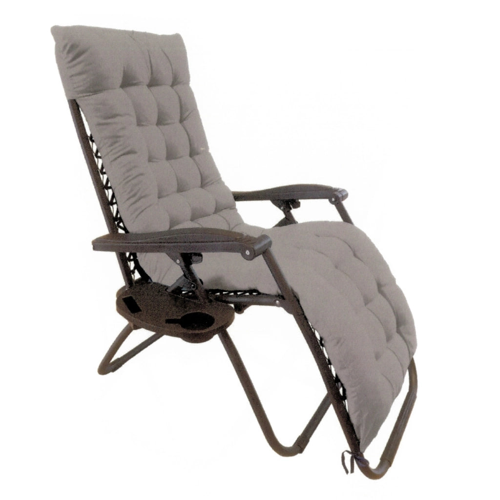 POLTRONA RECL. PADDING 90/165X65XH113CM GRIGIA.
