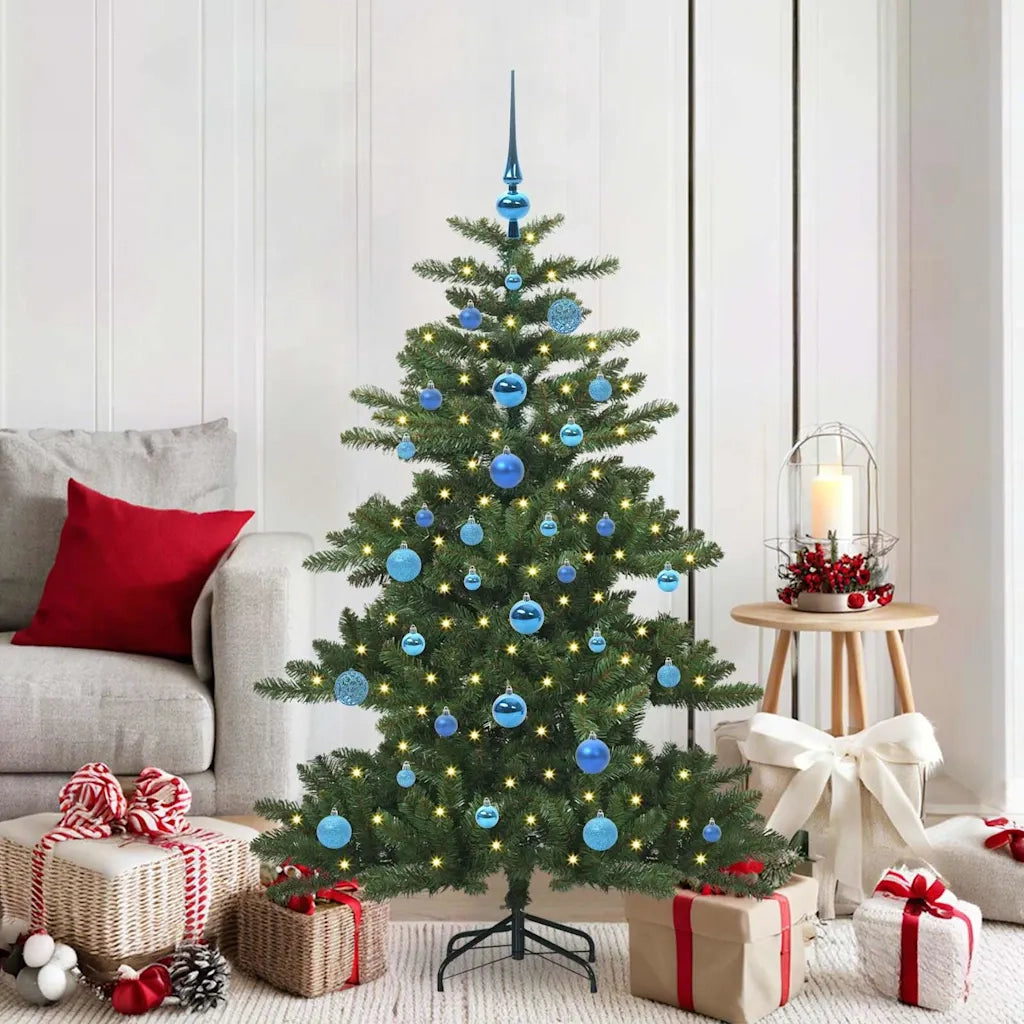 Albero di Natale | Decorazioni natalizie Artificiale con Rami Pieghevoli Verde 150 cm