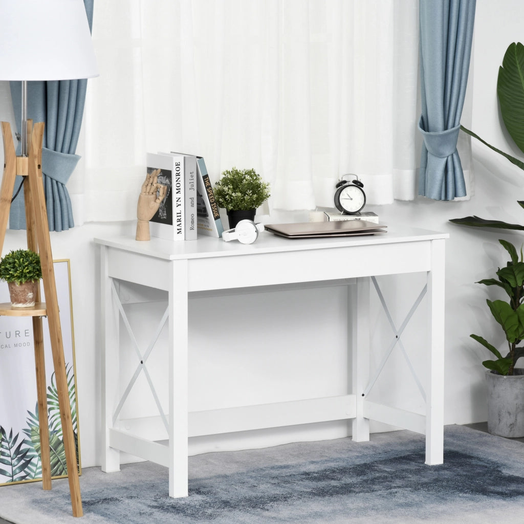 Scrivania per computer ¨C zephmum ¨C bianco 105x50x76 cm