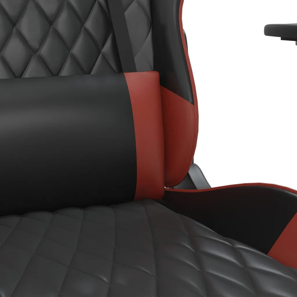 Sedia Gaming Nero e Rosso Vino in Similpelle 3143760
