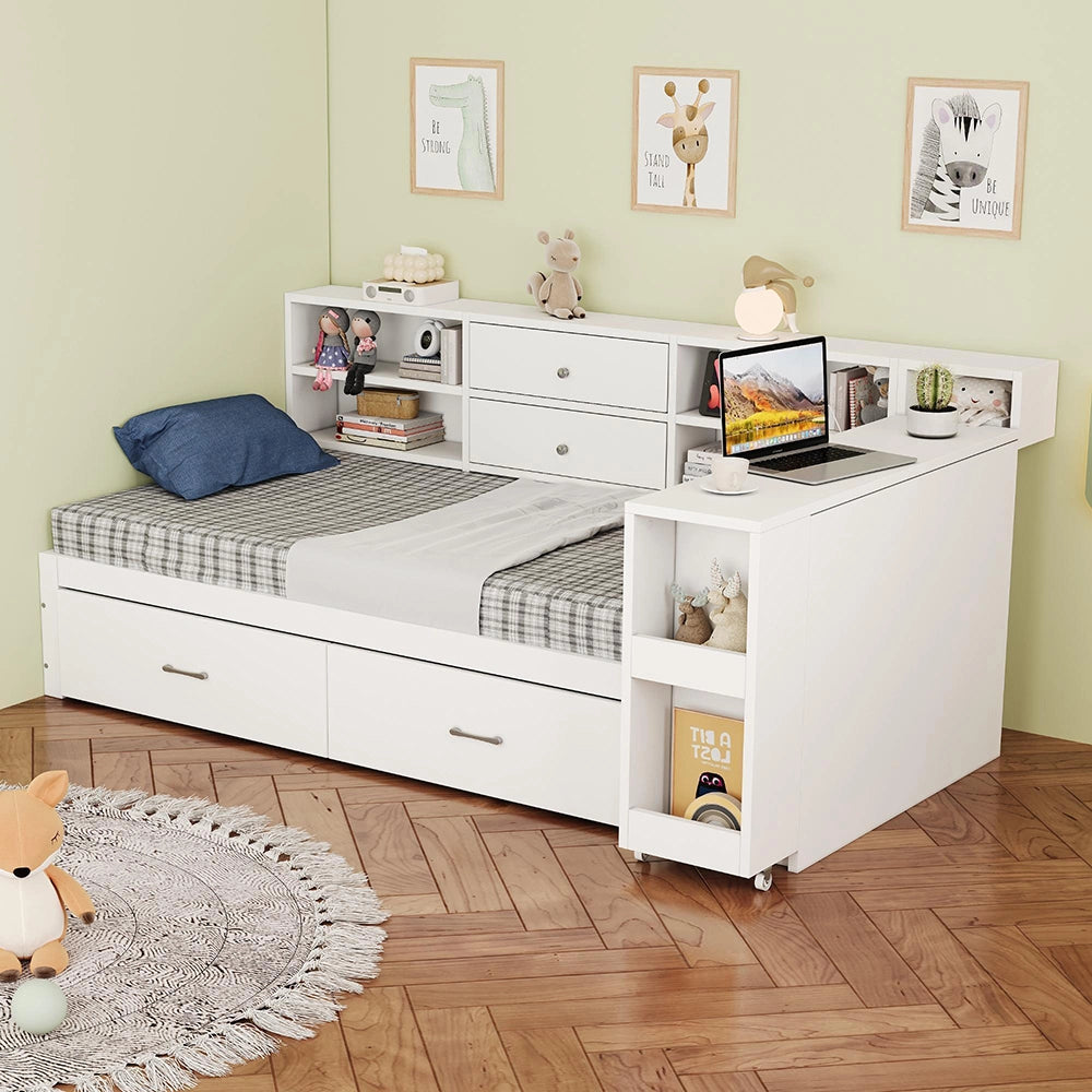 Divano letto - Xylo - 90x200 cm legno con scrivania