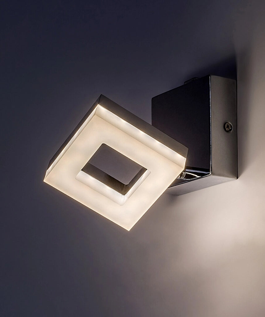 Applique bagno specchio cromata quadrata LED 5W IP44 Rabalux