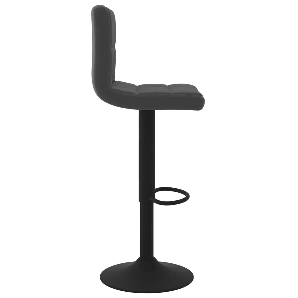 Sgabello da Bar Nero in Velluto 334291