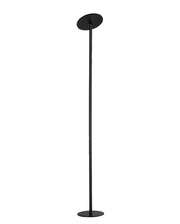 Regina - Piantana a Led rotonda Nera orientabile in metallo H.180 cm Fabas Luce - Luce a led 35W integrata CCT (3000K-6000K)