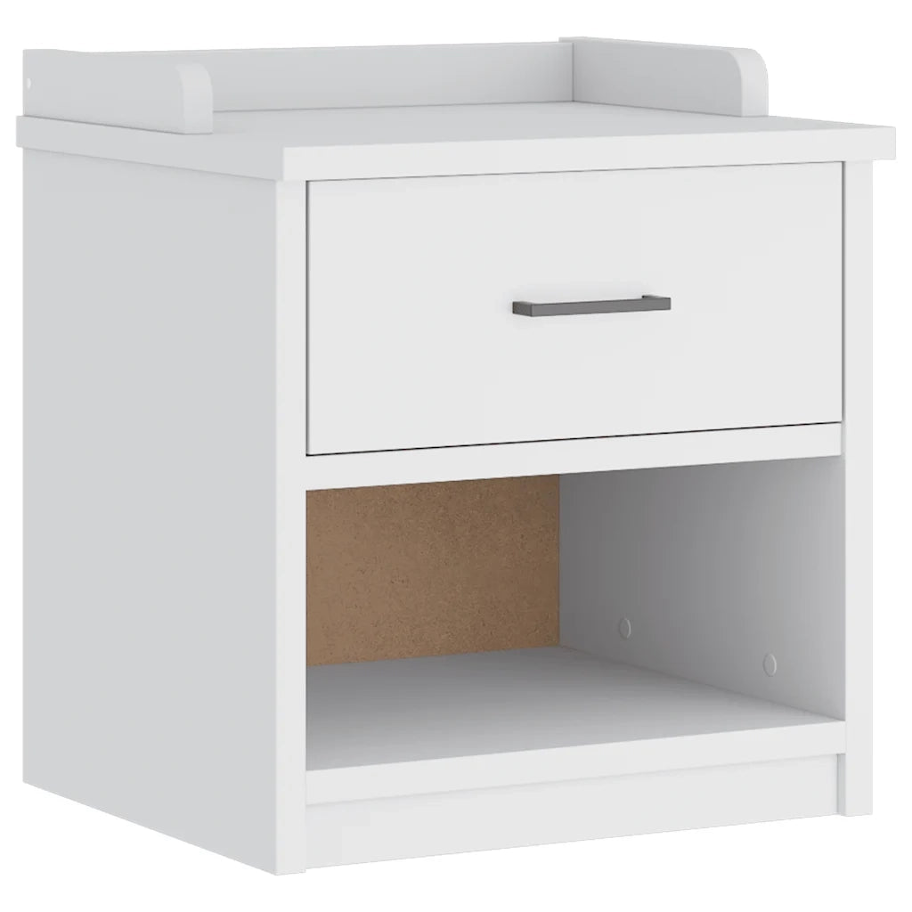 Panca da Corridoio SANDNES Bianca 45x40x50 cm in Legno di Pino