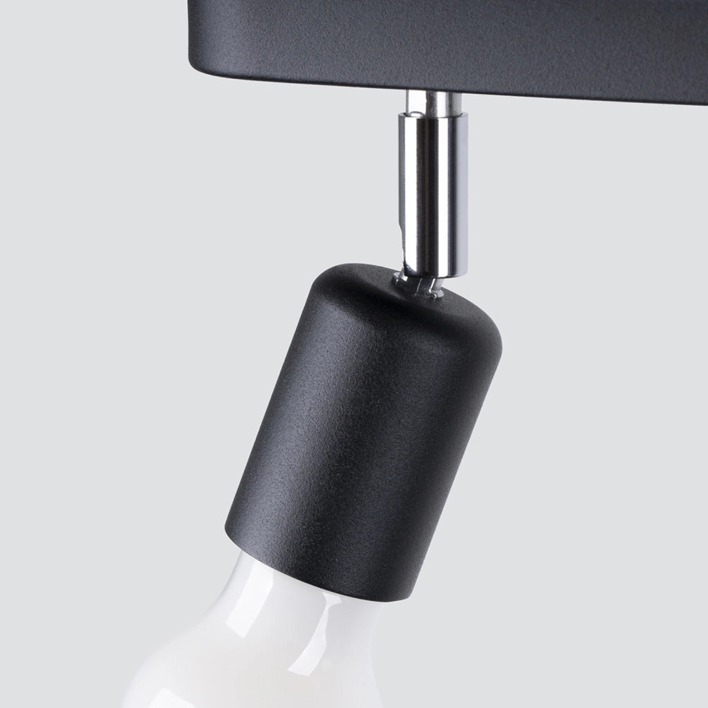 Lampada a soffitto FORNES 3 nero
