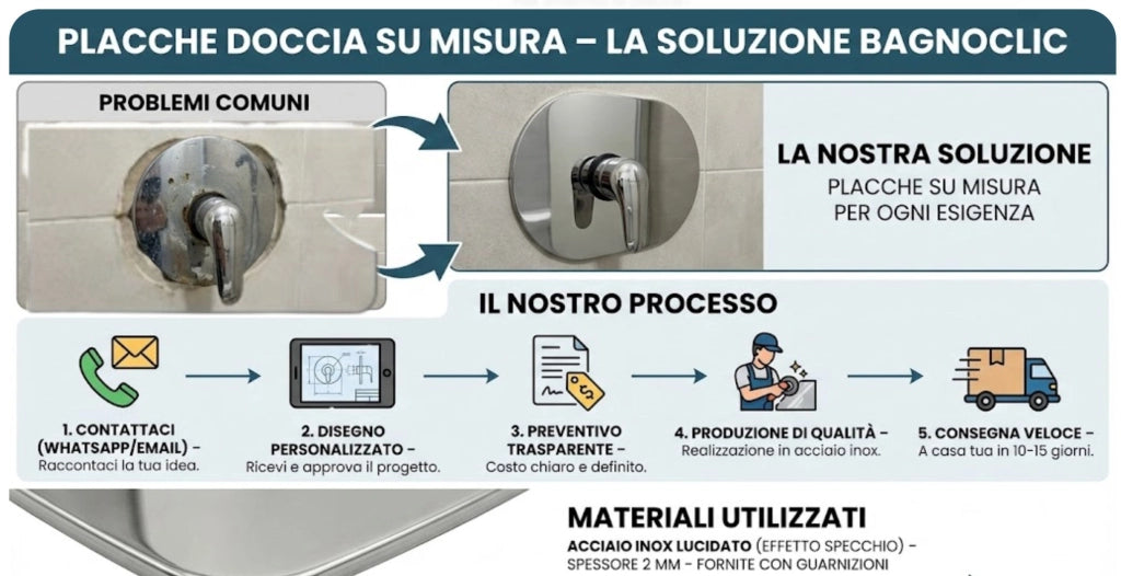 Placca piastra copertura, su misura