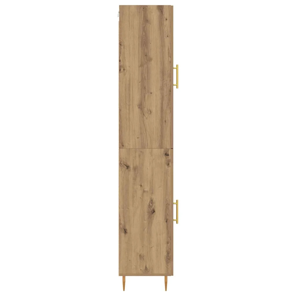 Credenza 2 pz | Madia | Buffet da pranzo | Armadio da pranzo Rovere artigianale Legno multistrato