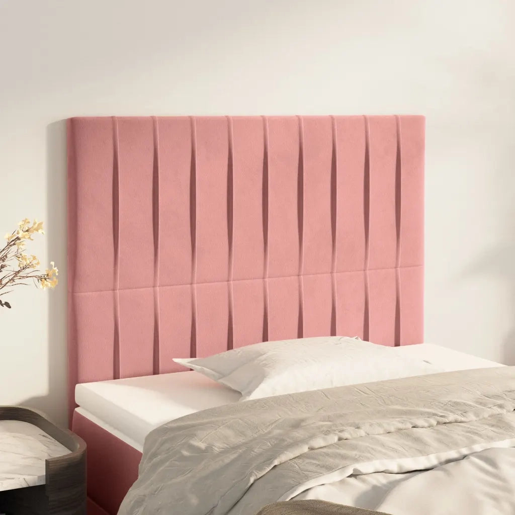Testiera | Testata Rosa 90x5x118/128 cm Velluto