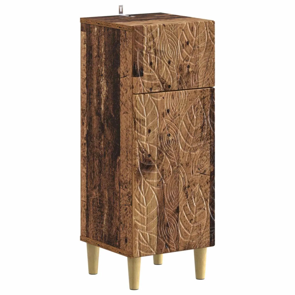 Set di Armadi da Bagno da 2 Pezzi DELFT Legno antico 3418033