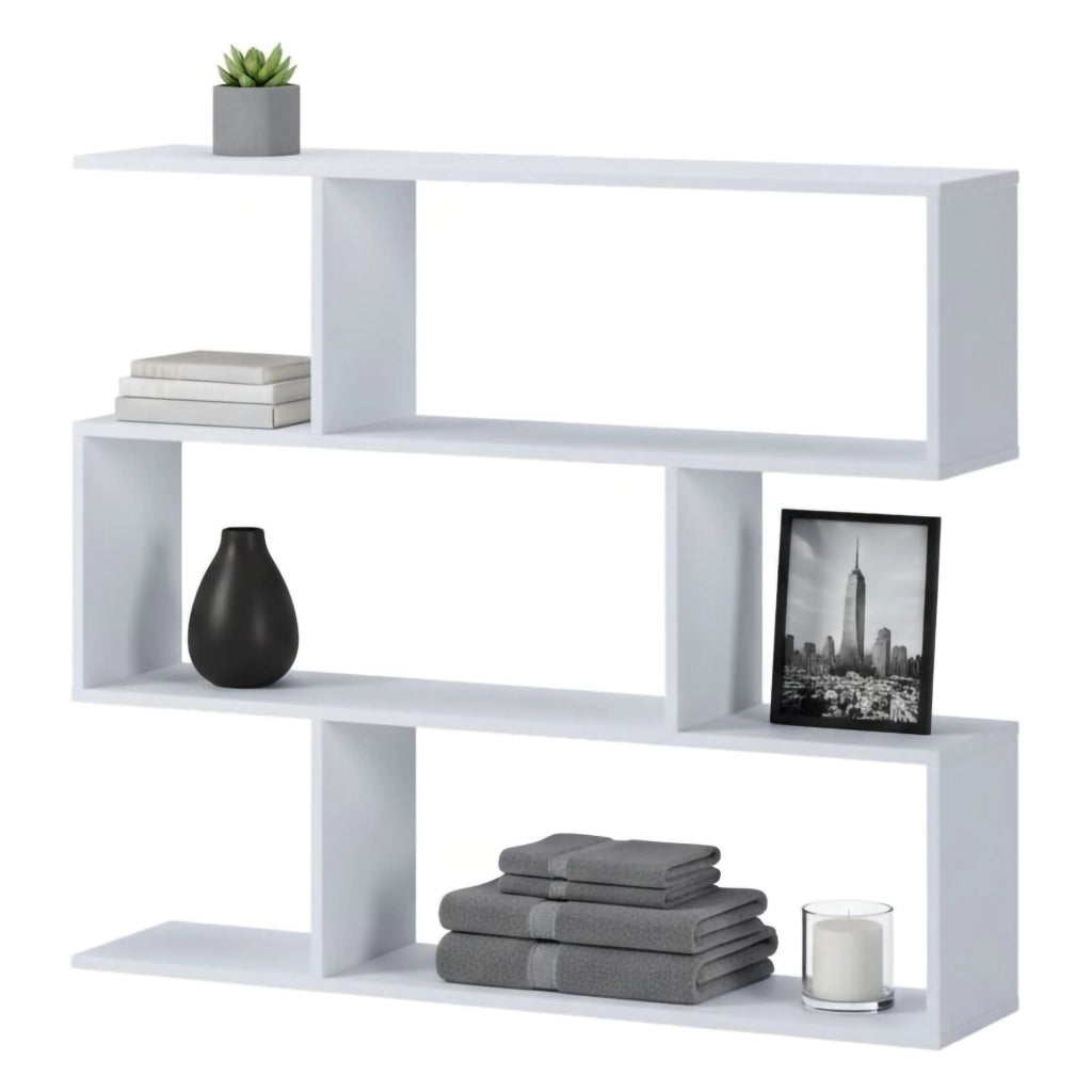 Biblioteca Terzolas, Libreria 3 Ripiani, 110x25x96h cm Bianco