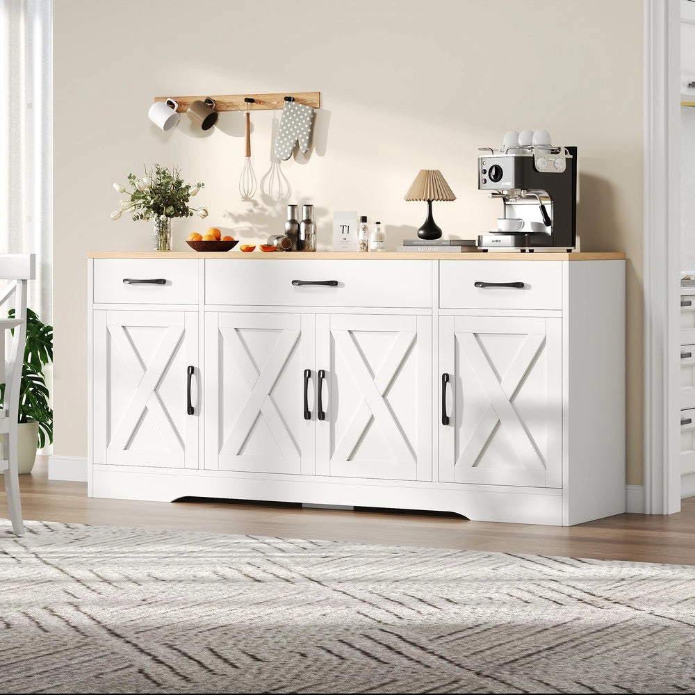 Credenza Moderna ¨C MINIMAL ¨C Bianco, Legno, Multiuso