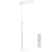 Lampada da terra LED ¨C Minimal ¨C bianco, metallo e plastica, telecomando