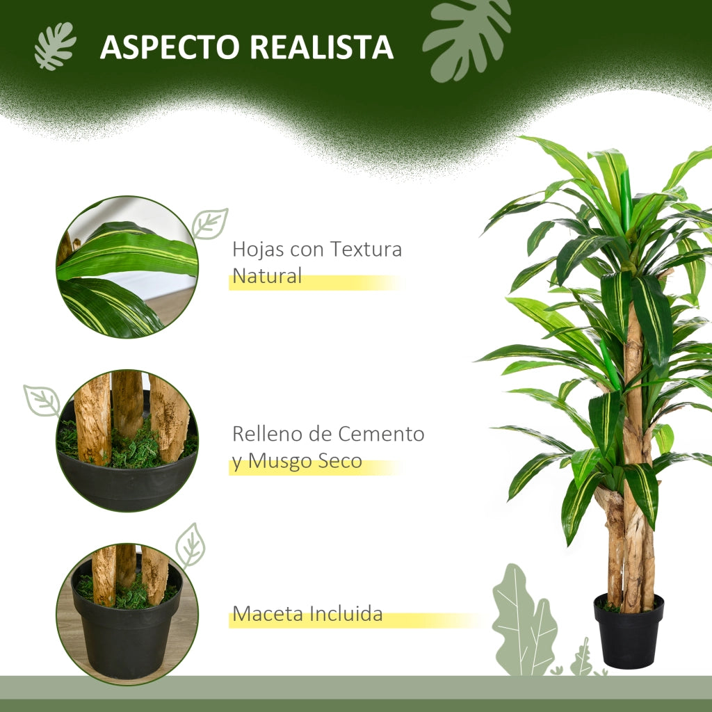 Pianta Artificiale Dracaena ¨C Minimal ¨C Verde ?20x160 cm
