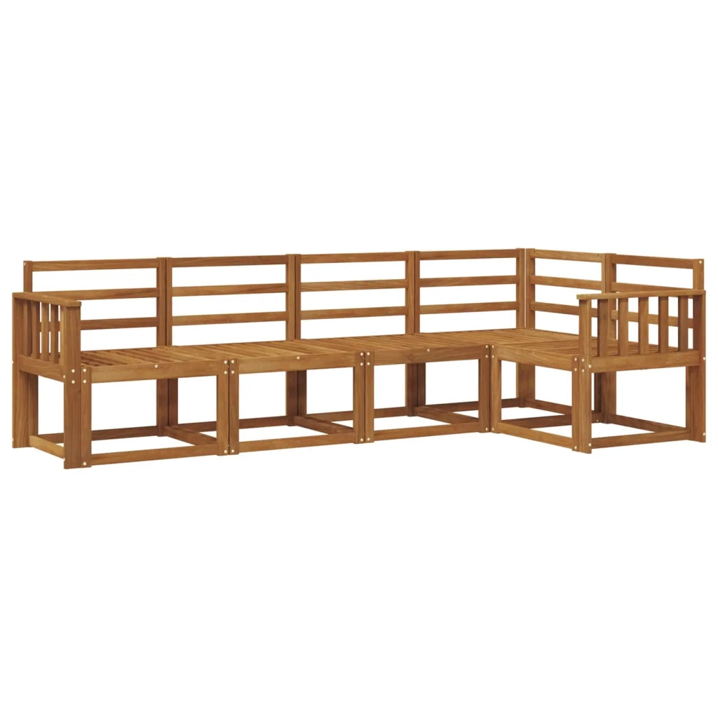 Set di divani da esterno 5 pcs Naturale