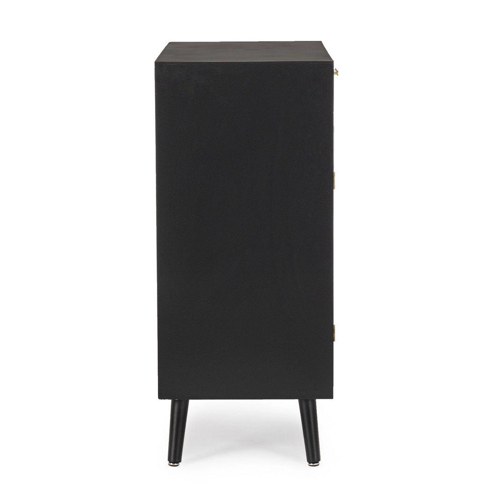 Credenza Legno Nero Boho da Interno - JOSIE
