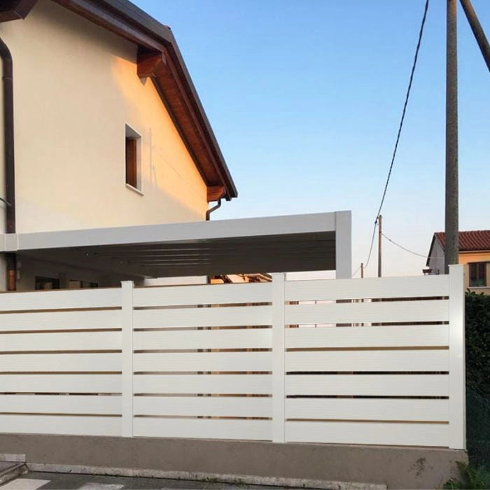 Recinzione In Wpc Bamboo Vedo Non Vedo Deluxe - Kit Modulo 205 X H. 205 Cm Altezza: 1.65 m