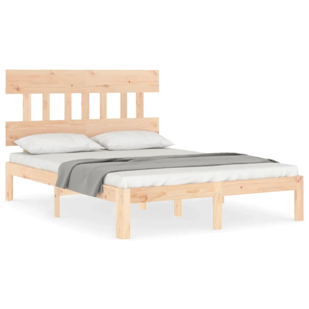 Giroletto con Testiera Small Double-Struttura Letto in Legno Massello 833081