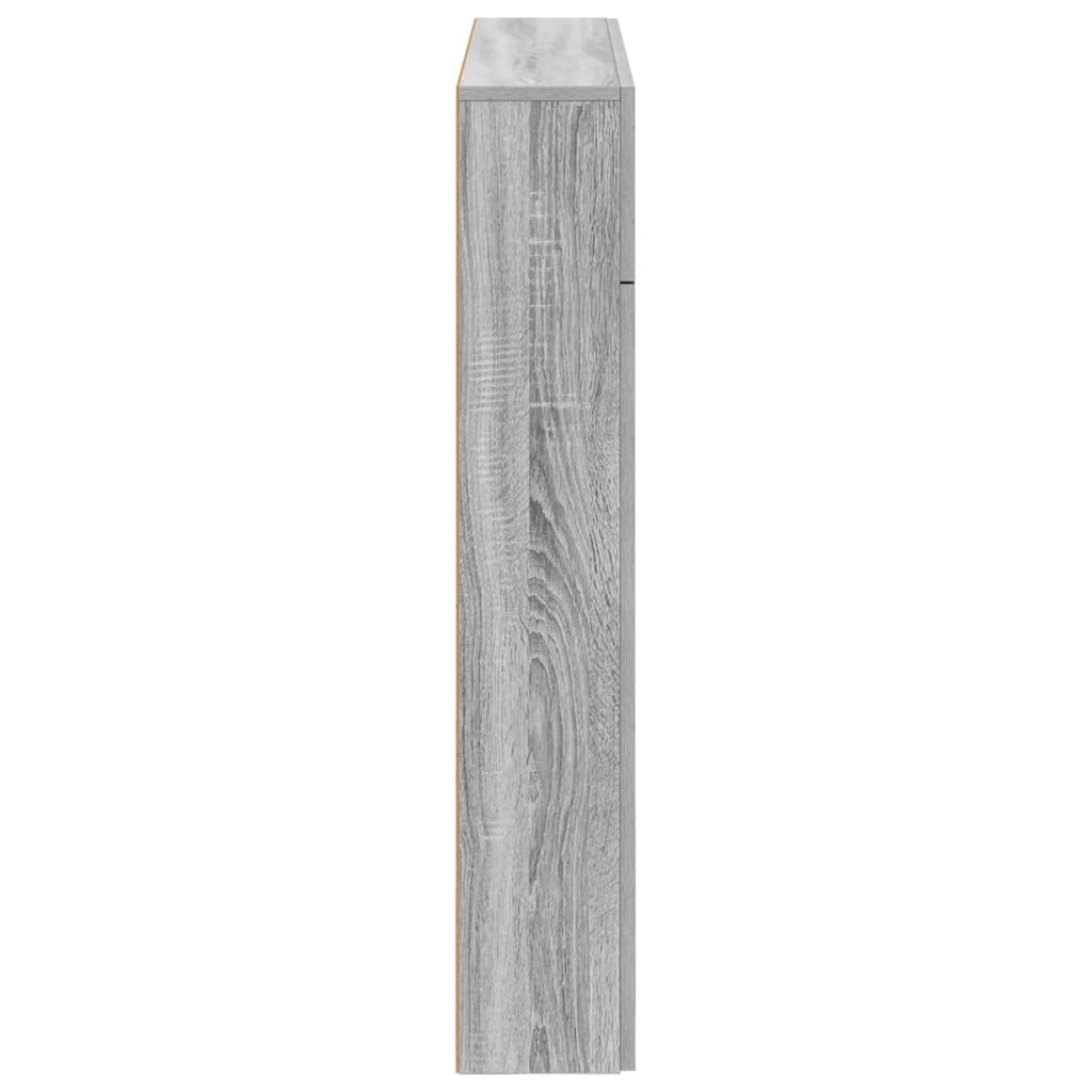 Cornice per camino Sonoma grigio 102 x 18 x 100,5 cm 8006603