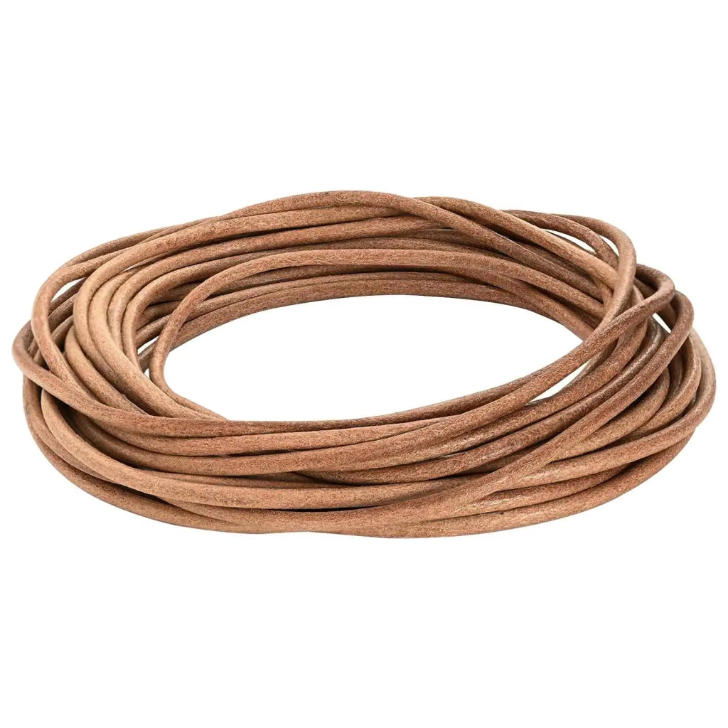 Cordino in Pelle Marrone Ø5 mm x 10 m Pelle 42022031