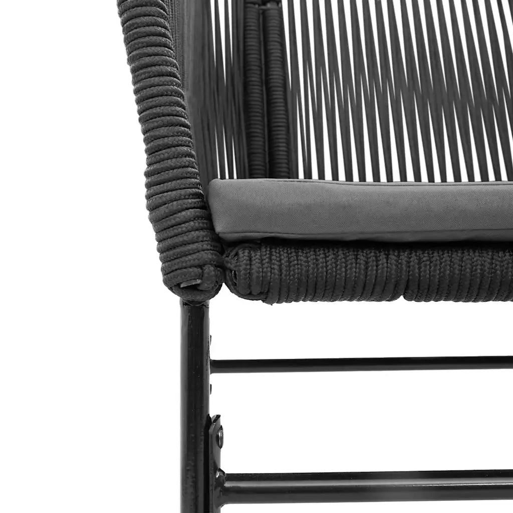 Set da Pranzo da Giardino con Cuscini 5 pz Polyrattan Vetro 3334613