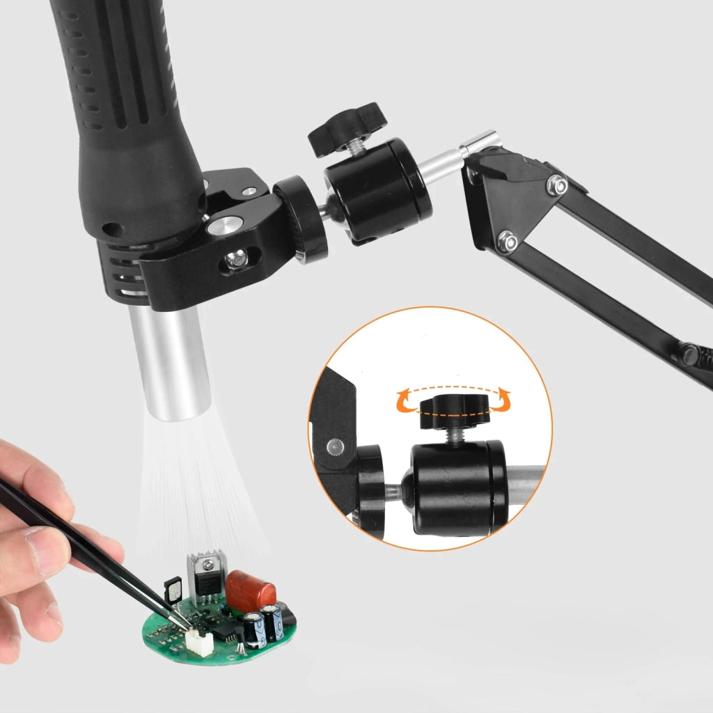 Supporto Universale con 4 Bracci Flessibili e Morsetti – Precisione e Stabilità | Ideale per Elettronica e Modellismo