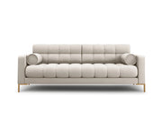 Cosmopolitan Design - Divano "Bali" 4 posti in tessuto strutturato beige 
