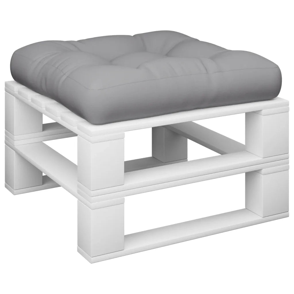 Cuscino per Pallet Grigio 50x50x12 cm in Tessuto 360426