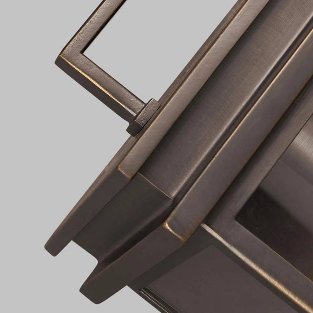Applique esterna retro Glenview E27 60W bronzo Feiss