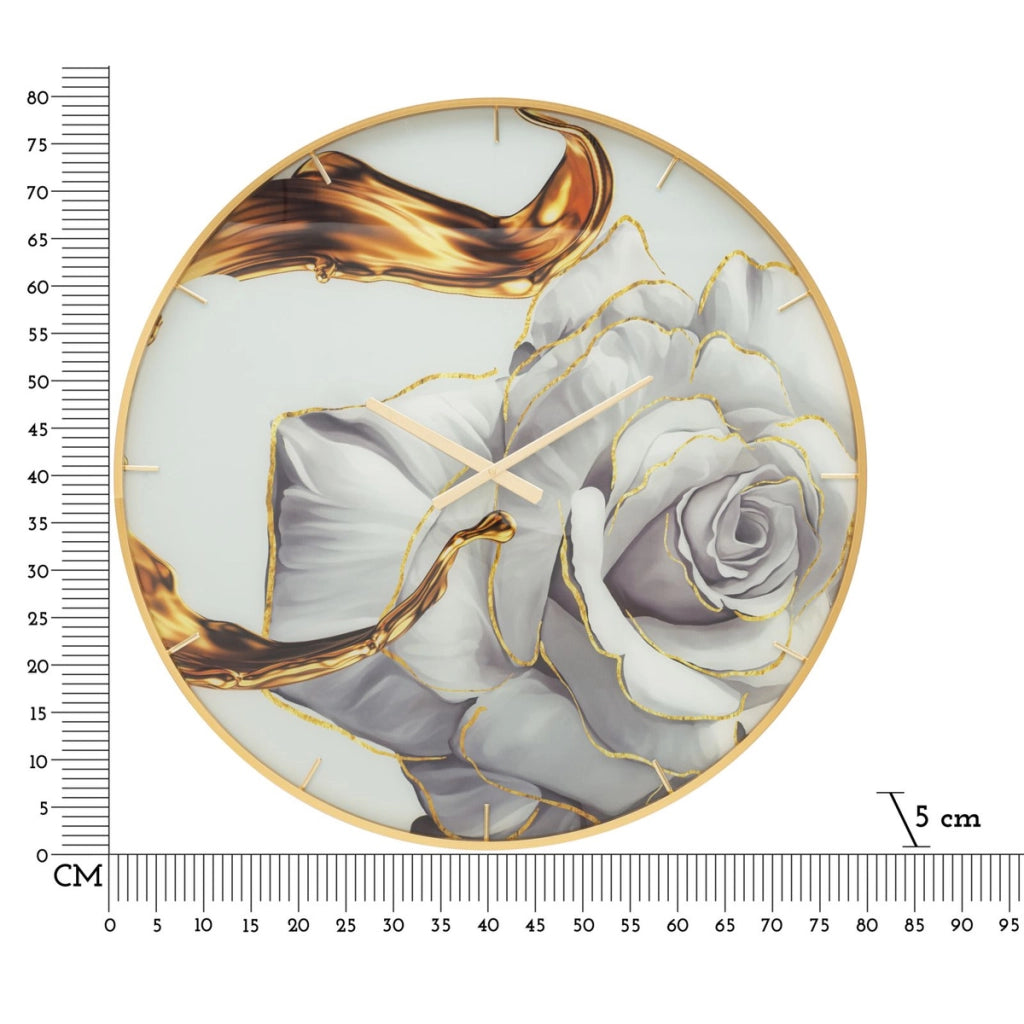 Orologio da Parete VKH290, Multicolore, MDF, 5x5x80 cm