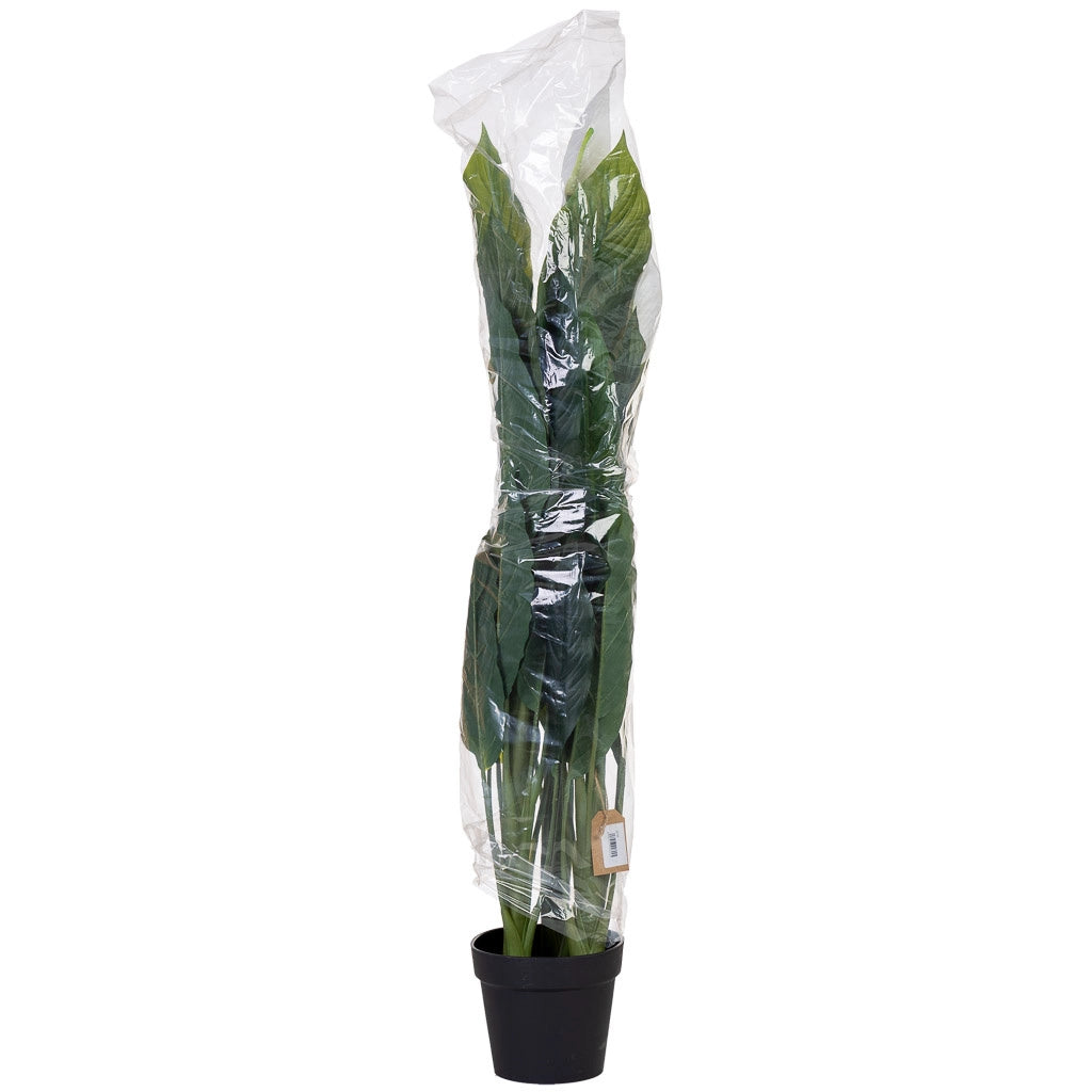 Anthurium artificiale decorativo verde 100x100x125