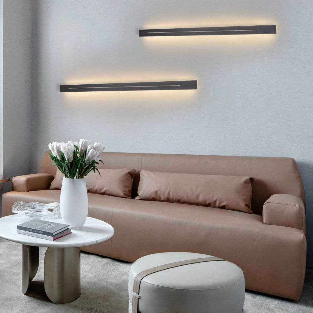 ZMH Applique LED per interni nera 30cm 60cm 100cm