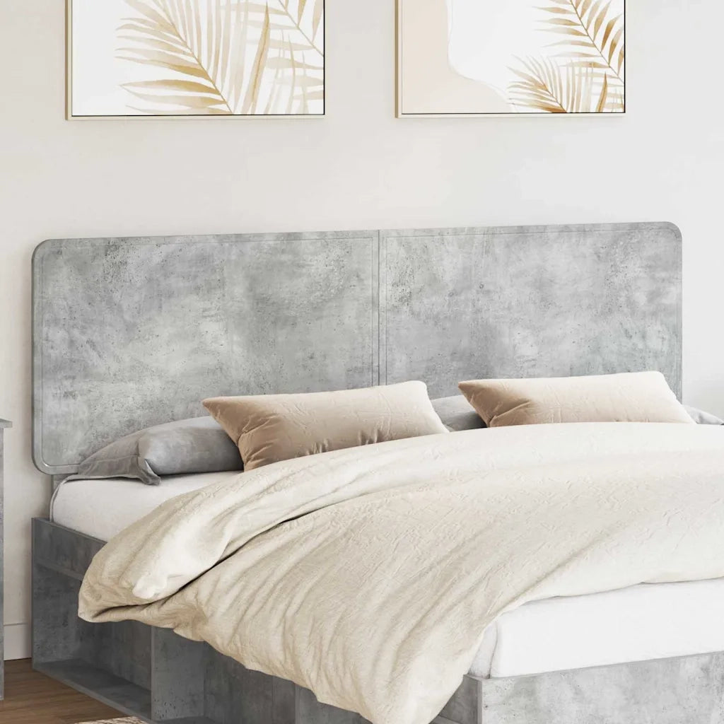 Testiera-Testata-Testiera Decorativa Grigio cemento 200 cm Legno multistrato 550912