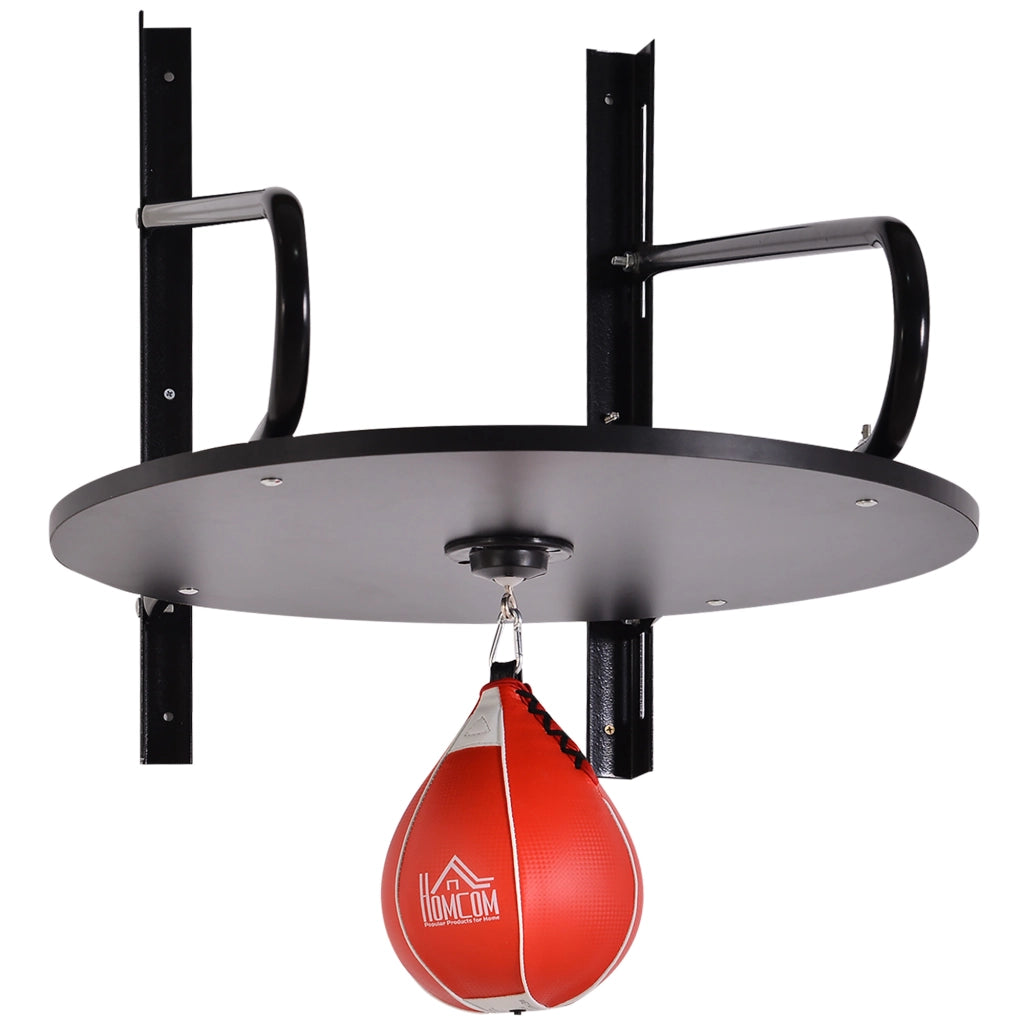 Punching Ball Poire Boxe con Supporto Girevole ¨C Minimal ¨C Rosso Nero