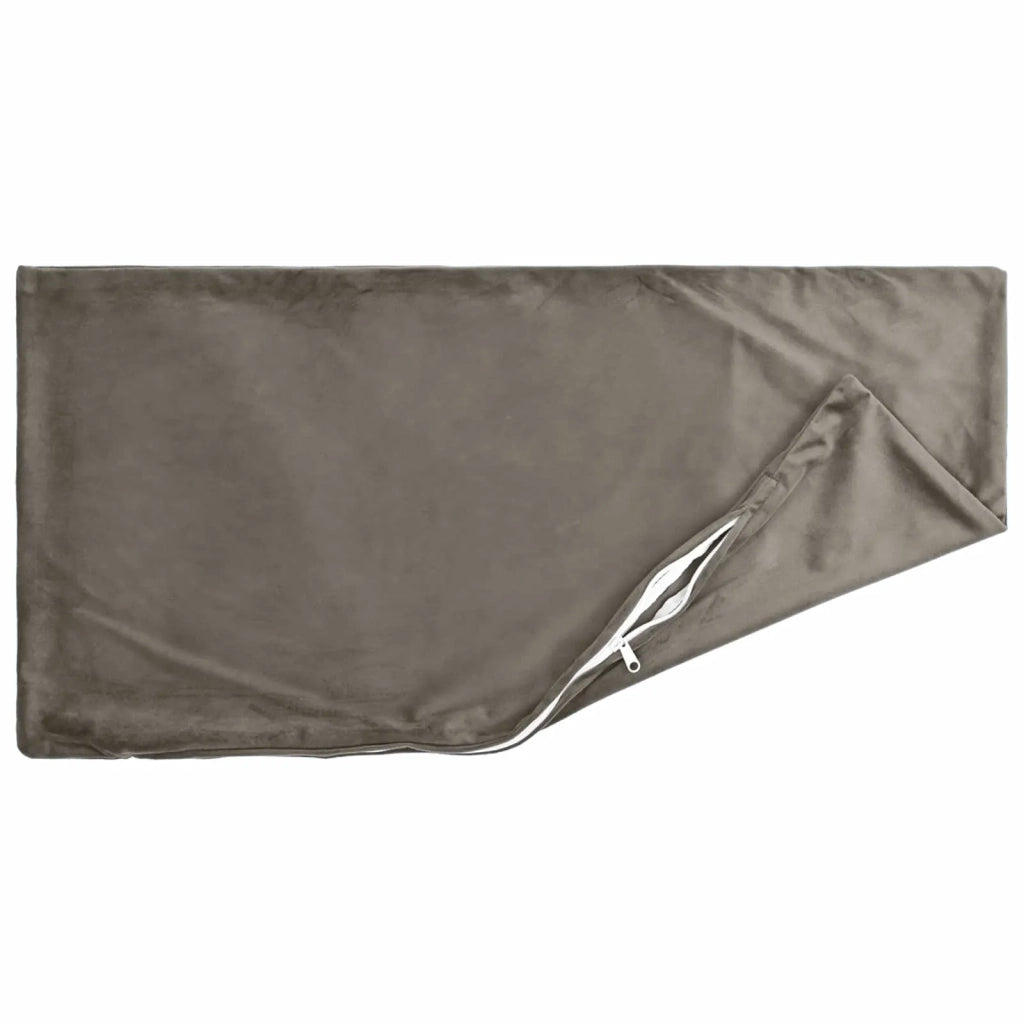 Federa 2 pcs HEERLEN Grigio Chiaro 50 x 75 cm Velluto 911579