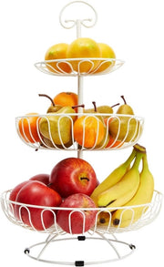 Piatto frutta - Etagere 3 livelli - Bianco