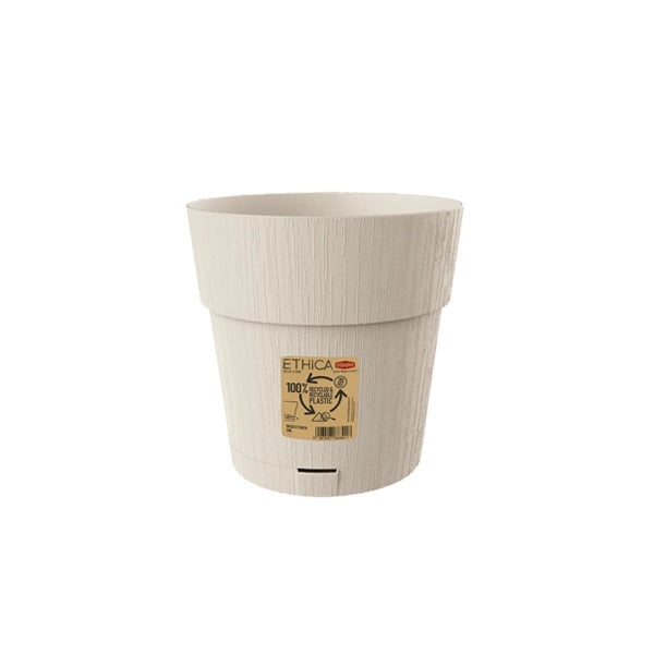 Vaso da Esterno Interno Ethica Colore Gesso 20 x 19 cm Stefanplast
